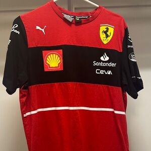 Ferrari Red and Black Racing Jersey